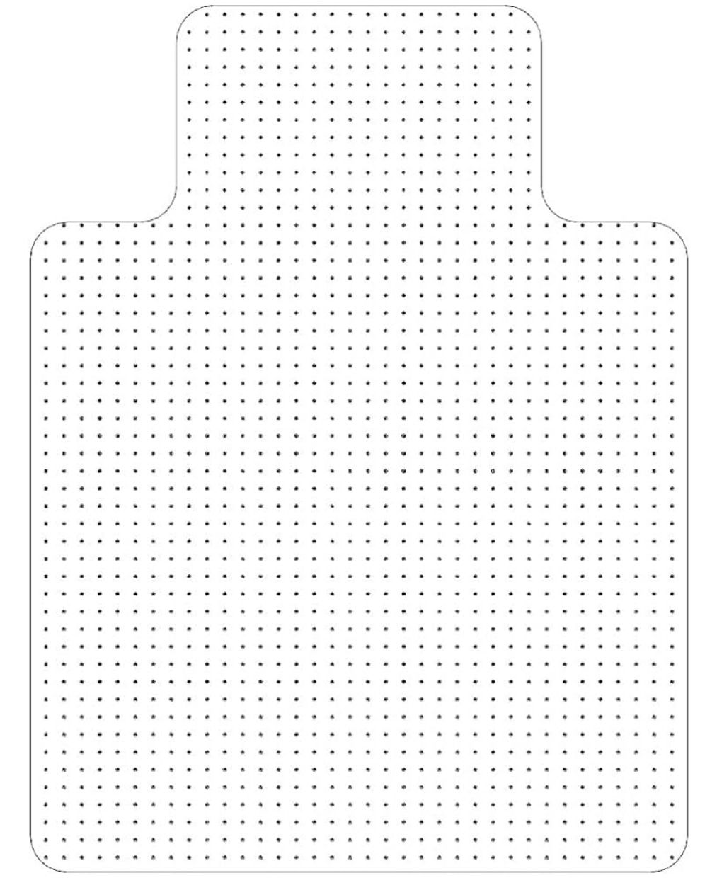 Office Chair Mat for Carpeted Floor with Lip for Home & Office - (36”X48”)