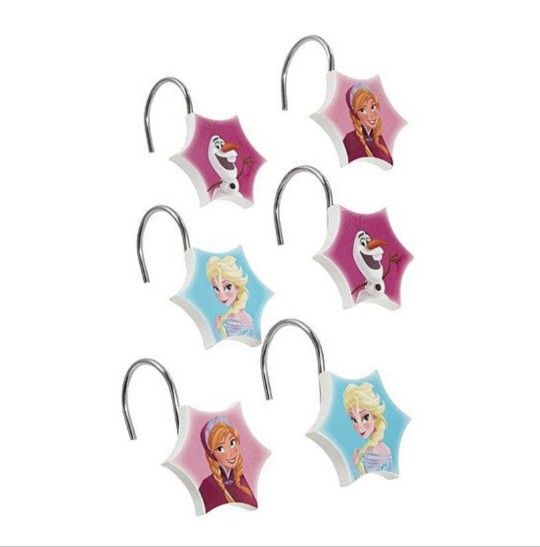 Disney Frozen Shower Curtain Hooks - Set of 12