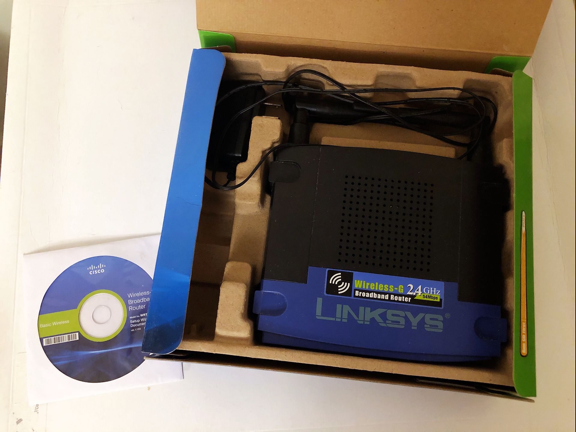 Linksys WRT54GL Wi-Fi Wireless-G Broadband Router