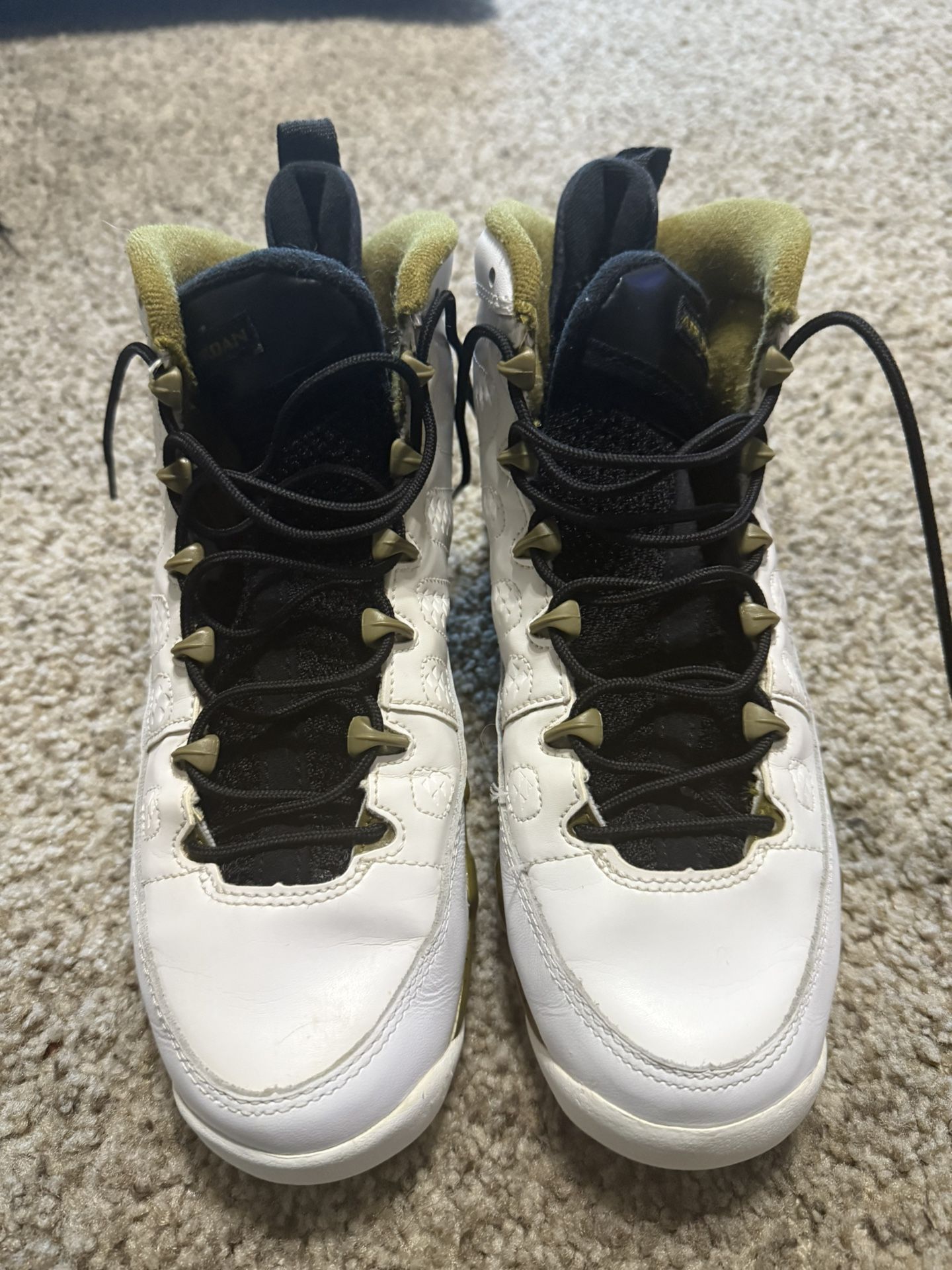 🗿 Air Jordan 9 “Statue” – Women’s Size 7Y (7/10 Condition)