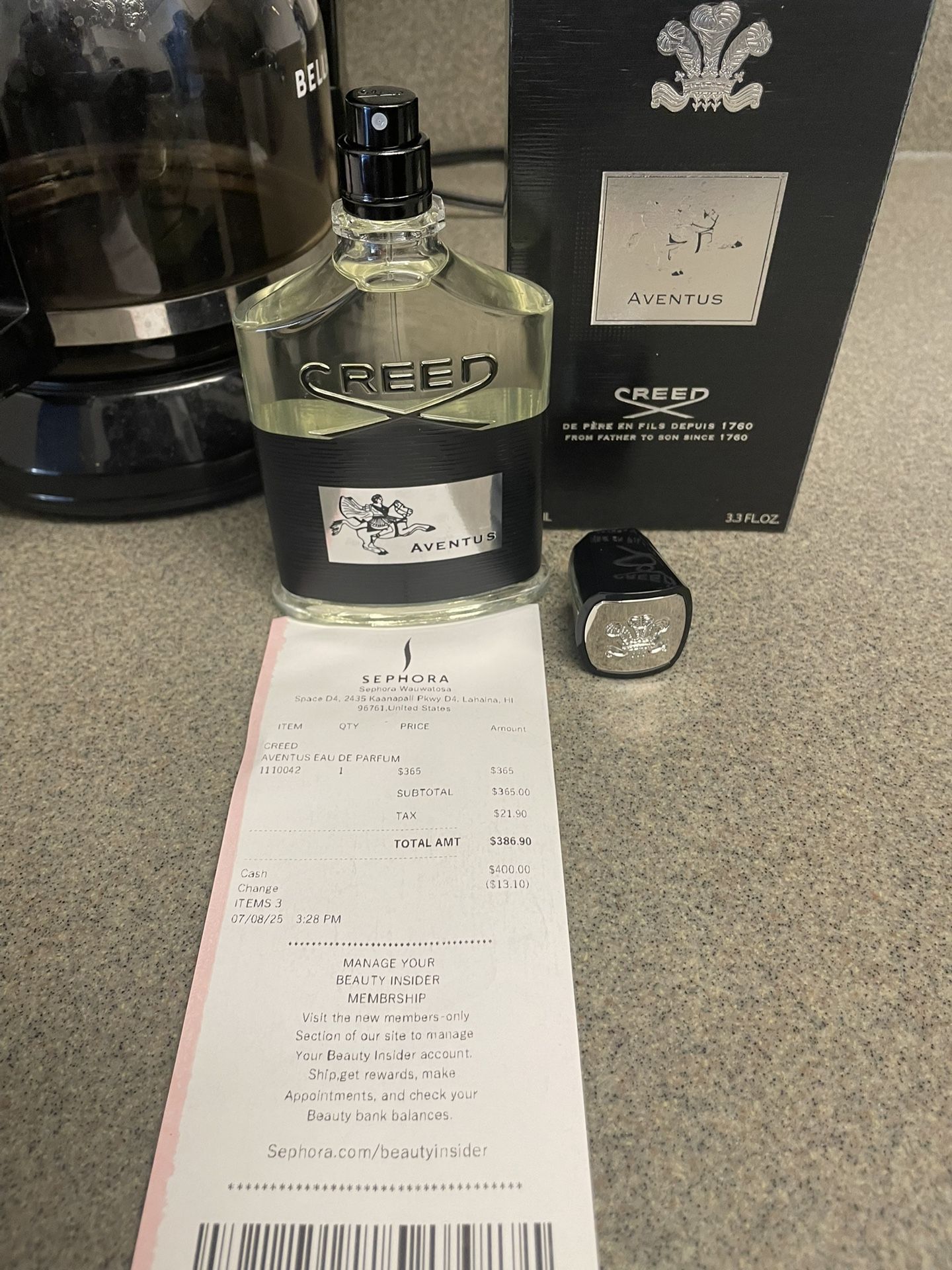 Creed aventus & Creed Silver Mountain Water cologne