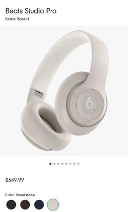 Beat Studio Pro - Sandstone 40hr Noise Canceling Headphones