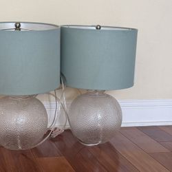 Bedside lamp, $25 for both