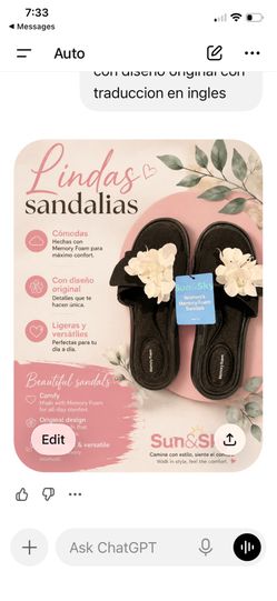 Sandalias Planas de EVA para Playa, Moda de Verano, Cómodas y con