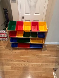 Kids 16 bin toy organizer