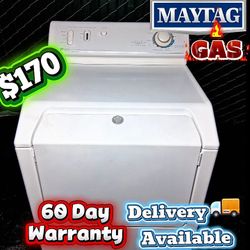 MAYTAG ✅ Serviced 👍 GAS Dryer 🔥 60-Day Warranty🗓️
