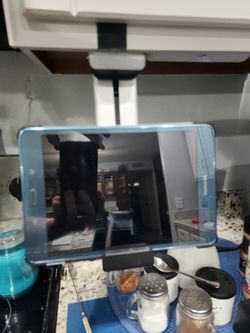 kitchen tablet holder. cabinet holder