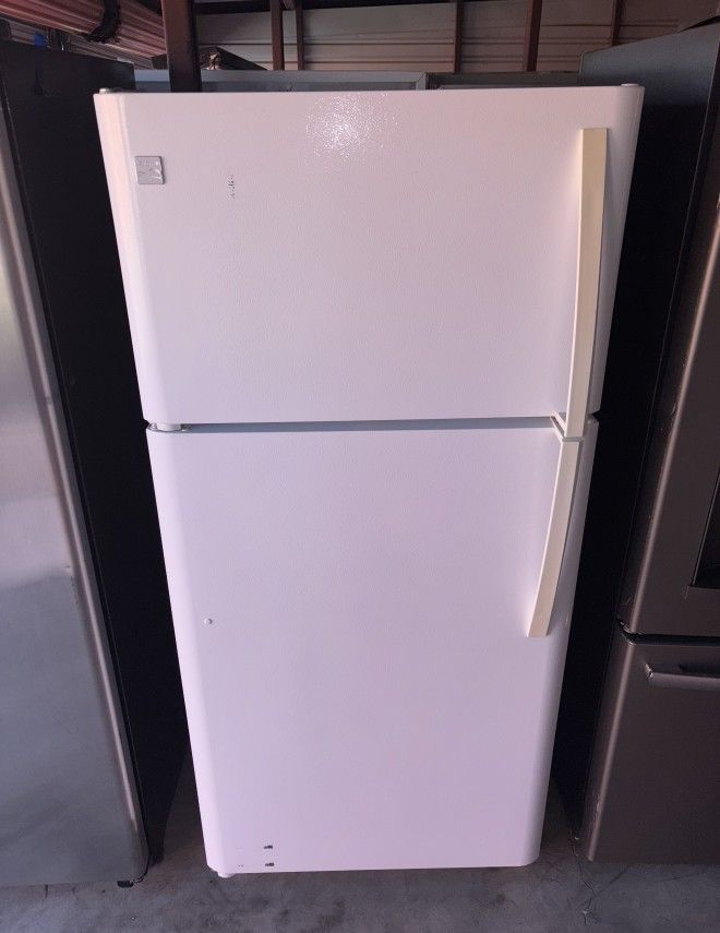 White Kenmore Refrigerator And Freezer