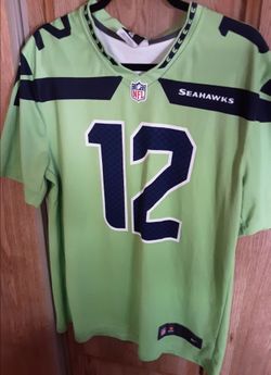 Men's Nike Seattle Seahawks "Action Green" Color Rush #12 Fan Jersey