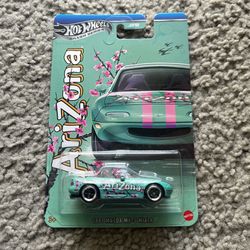 Hot Wheels 1991 Mazda MX-5 Miata Arizona Ice Tea Silver Series 2026