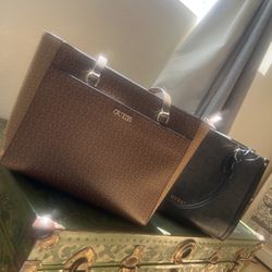 Guess Bags Brown And Black