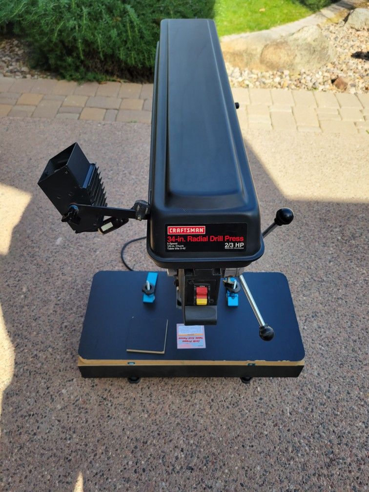 Craftsman 34 Inch Radial Drill Press (2/3 HP)