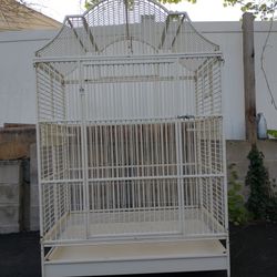 Free Standing HUGE heavy gague large bird cage MADE BY KINGS CAGE 

