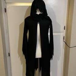 Grim Reaper Hooded Robe For Halloween Costume 