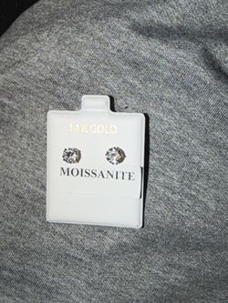.925 Moissanite sterling silver studs