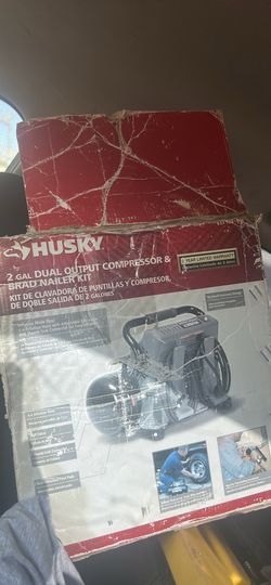 2 gal dual output compressor and nail gun