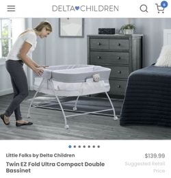 Little Folks Portable Twin Bassinet