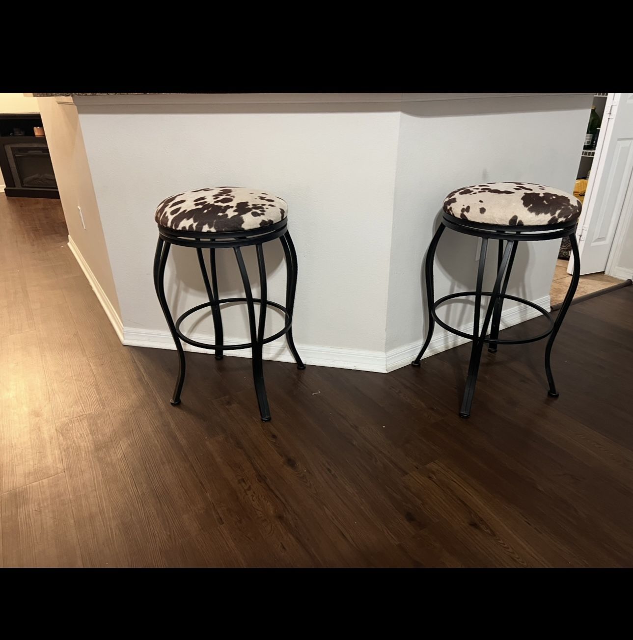 Cow Bar Stool And Chair