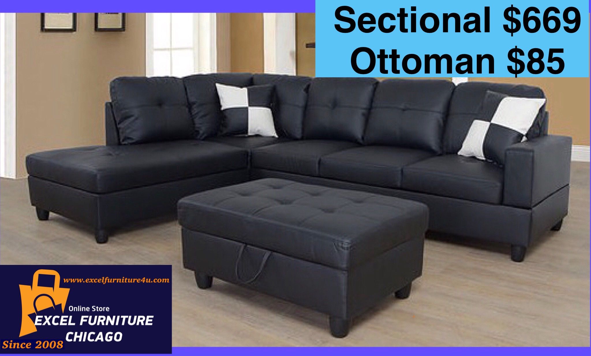 💫FREE DELIVERY💫Brand New Sectional Sofa Couch 