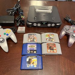 Nintendo 64 Bundle W/ Games Cleaned Tested