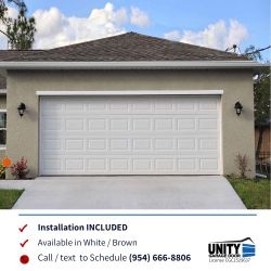New Garage Door, 2 Cars Garage 16X7 Hurricane Rated (Installation INCLUDED)