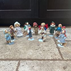 Collection Of 12 “Small People By Cecily” Figurines