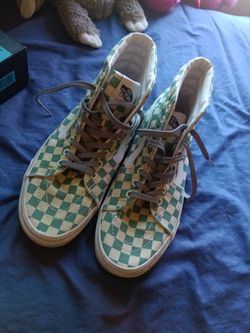 Vans High-Top Checkerboard Sneakers