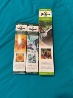 Diamond Art Paint by Number Kits – Set of 3