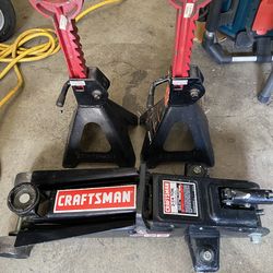 2 1/4 Tons Hydraulic Jack & Jack Stands
