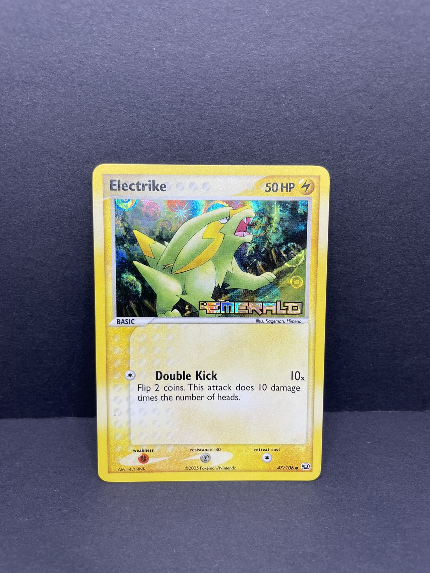 2006 Pokémon EX Emerald Electrike Reverse Foil Holo 47/106