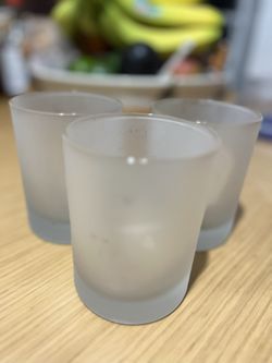 Glass Cups - Frosted 