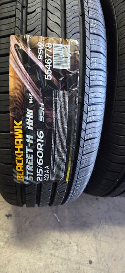 Blackhawk Street HH11 215/60R16 Tires brand new