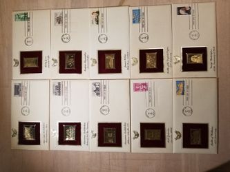 22 K-Gold stamps 21 stamp total