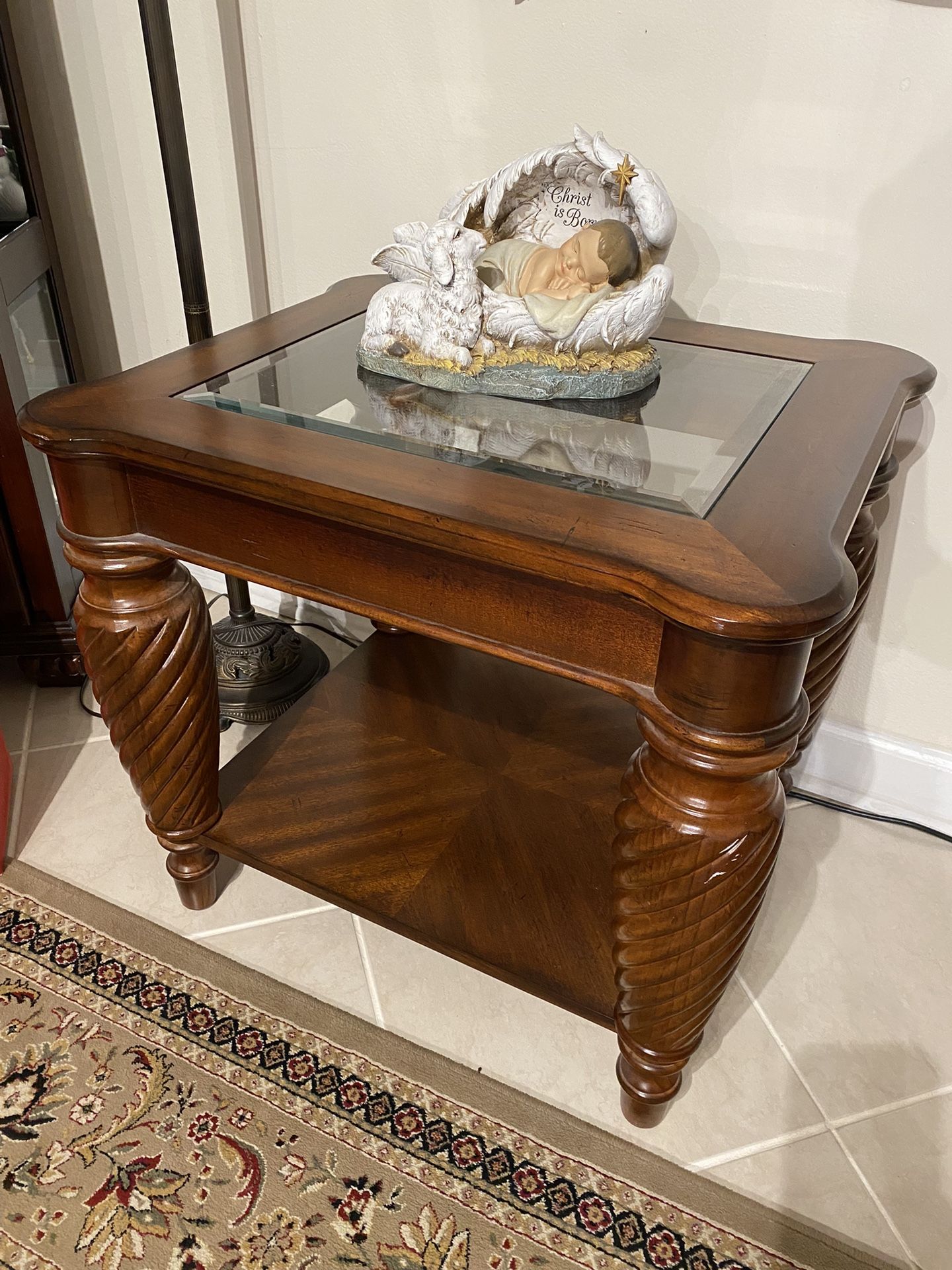 3 WOODEN TABLE SET