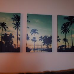 Large 3 Piece Wall Art