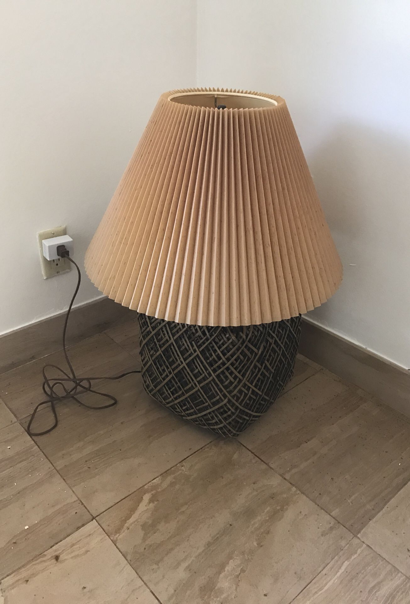 Antique Wicker Lamp