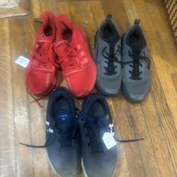 3 Pairs Mens Shoes Sz 10 Adidas Under Armour & Nike