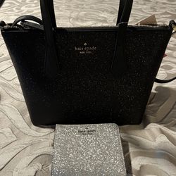NWT Kate Spade Glitter Purse and Wallet