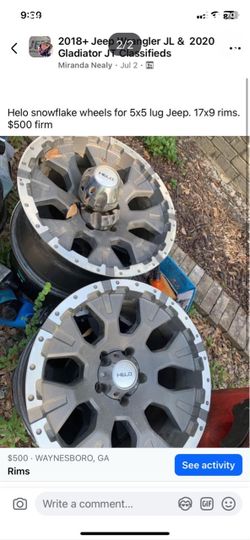 Helo Snowflake Wheels 17x9 5x5 Lug