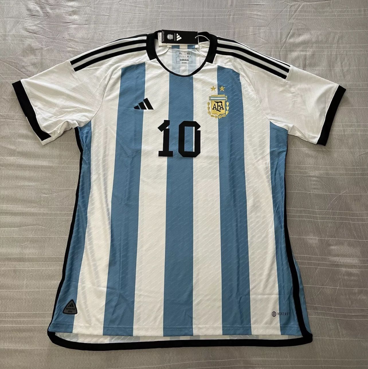 New 2022 Authentic Adidas Argentina Lionel Messi #10HomeJersey HF2157 RARE Sz XL
