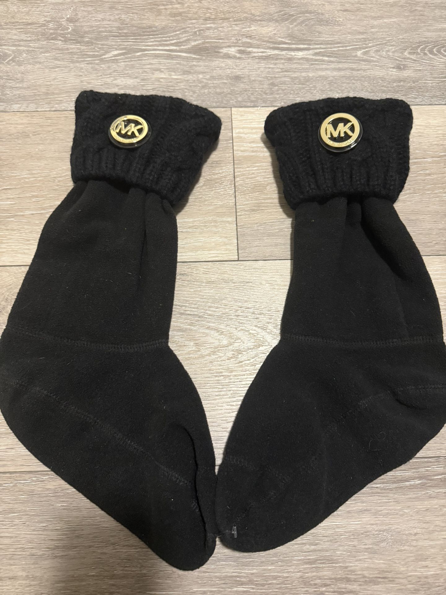 Michael Kors Cable-Knit Cuff Boot Socks S/M