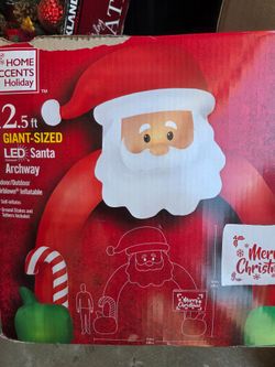 12.5 ft LED Archway Santa Inflatable NEW IN BOX