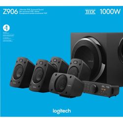 Z906 Logitech THX 1000w PC speakers 5.1 Surrounded Audio System 