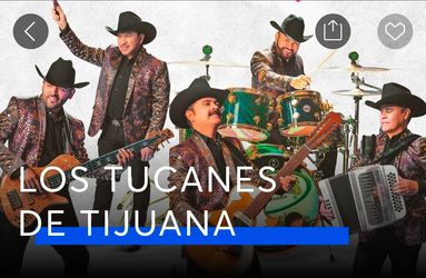 2 boletos para concierto de los tucanes de tijuana