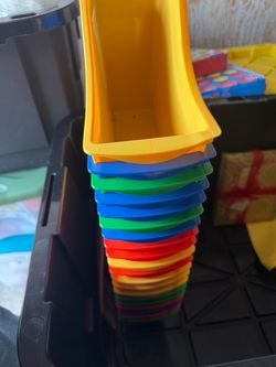 Stackable Plastic Storage Bins Set