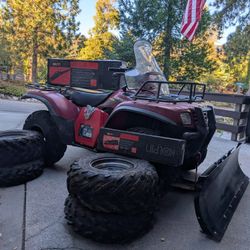 2005 Kawasaki 4 Wheel Drive Snow Plow Quad