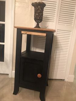 Repurposed Wood Accent Cabinet / Side Table – Modern Rustic Style