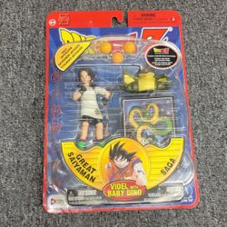 2002 Dragon Ball Z Videl with Baby Dino Figure Irwin Toys Great Saiyaman Saga