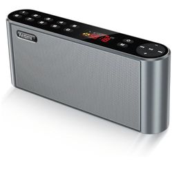 Antimi Bluetooth/FM Radio/MP3 Player Portable Wireless Speaker (Black)