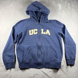 Camp David UCLA Bruins Women’s L Blue Hoodie Sweatshirt Full Zip Embroider #3009